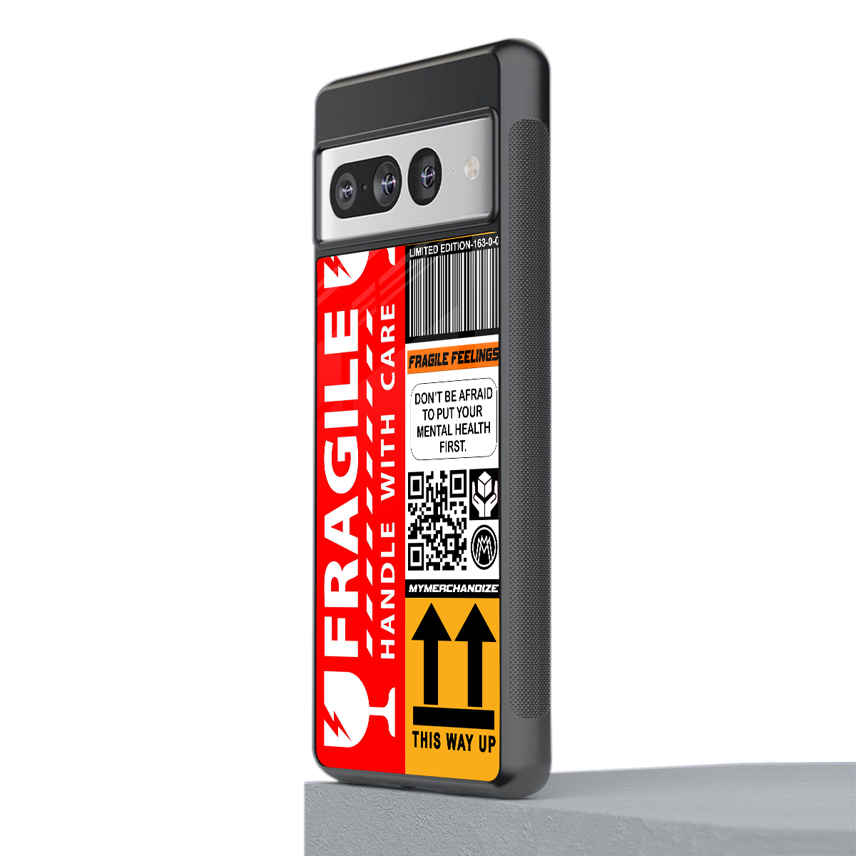 fragile feelings back phone cover | glass case for google pixel 7 pro