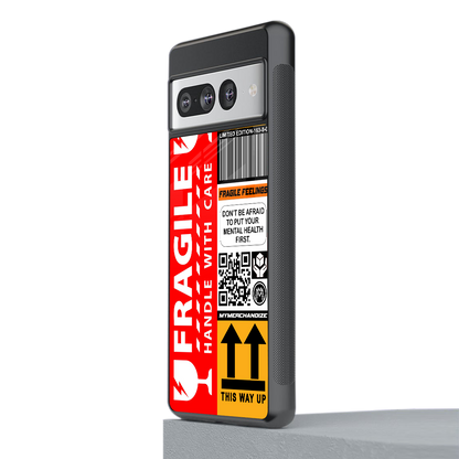 fragile feelings back phone cover | glass case for google pixel 7 pro