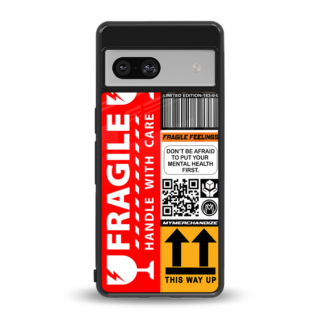 fragile feelings back phone cover | glass case for Google Pixel 7