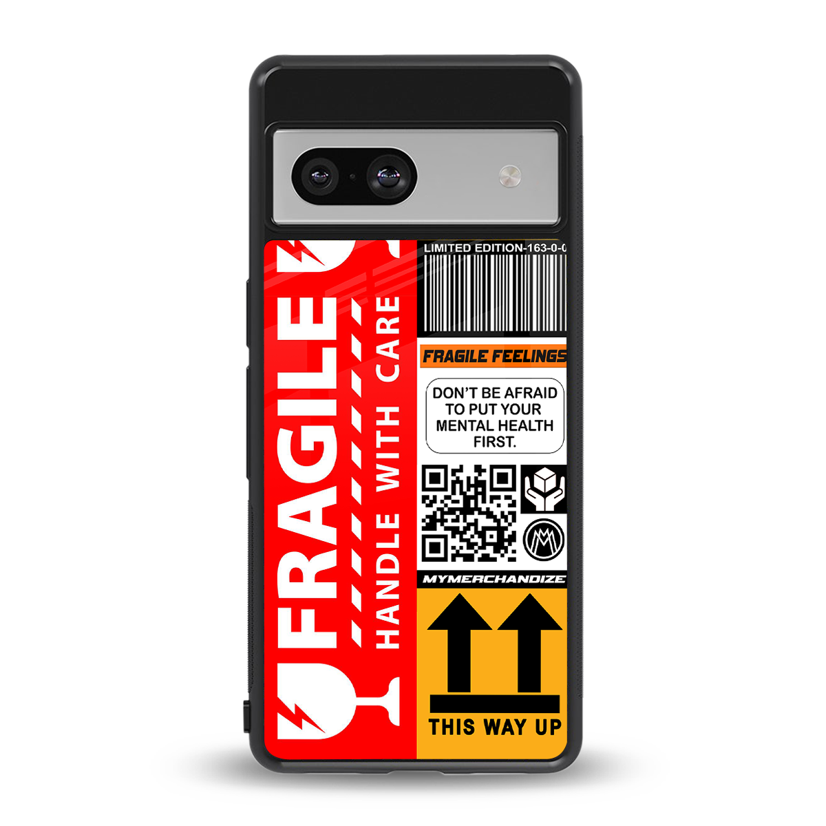 fragile feelings back phone cover | glass case for Google Pixel 7