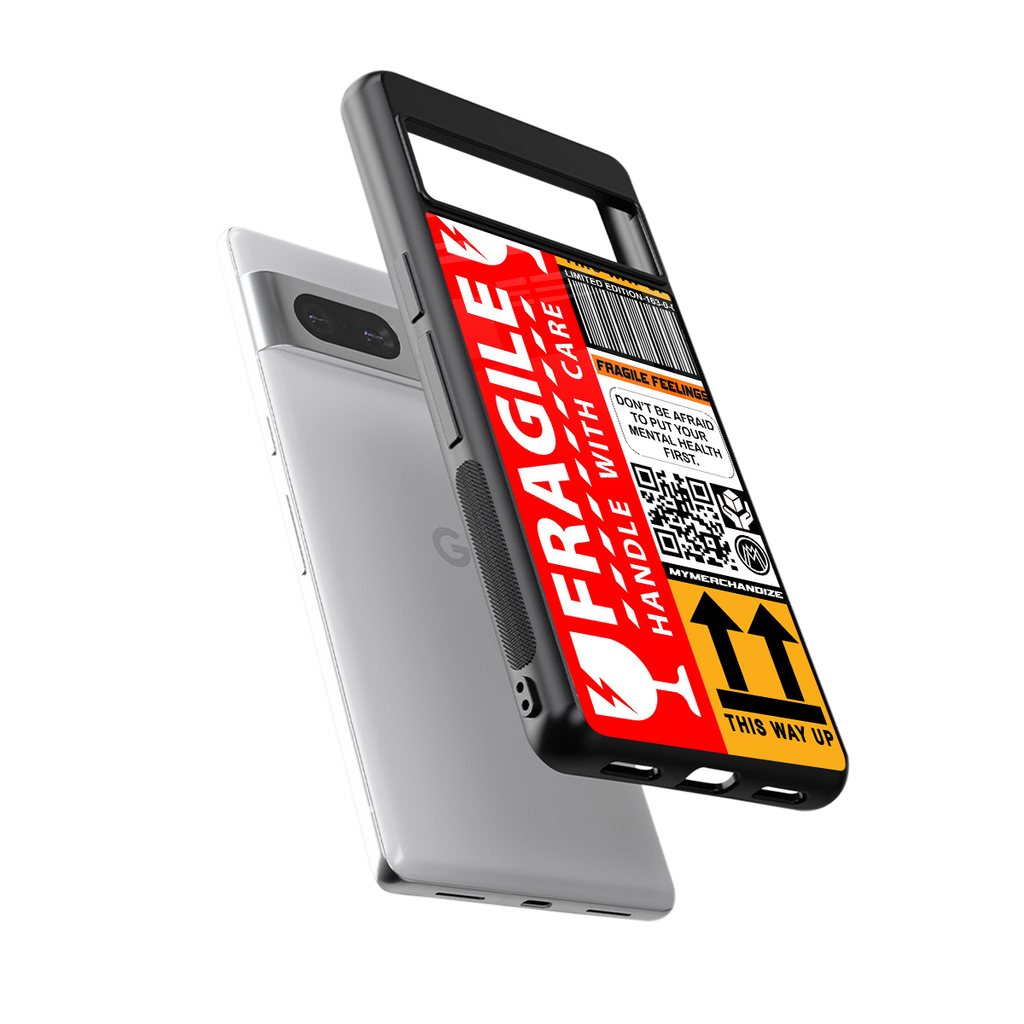 fragile feelings back phone cover | glass case for Google Pixel 7