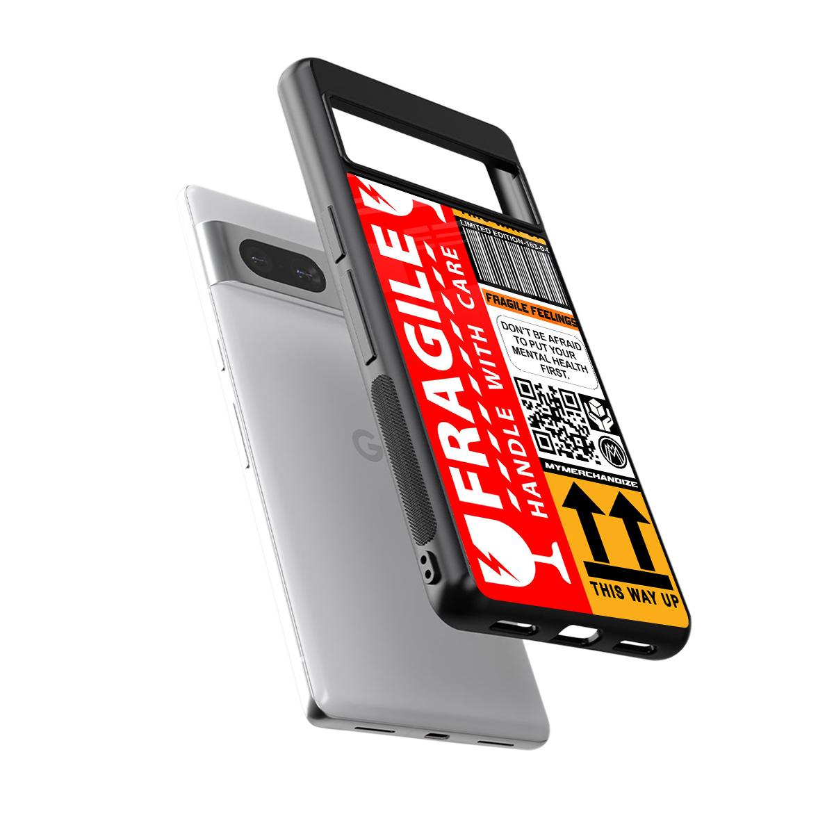 fragile feelings back phone cover | glass case for Google Pixel 7