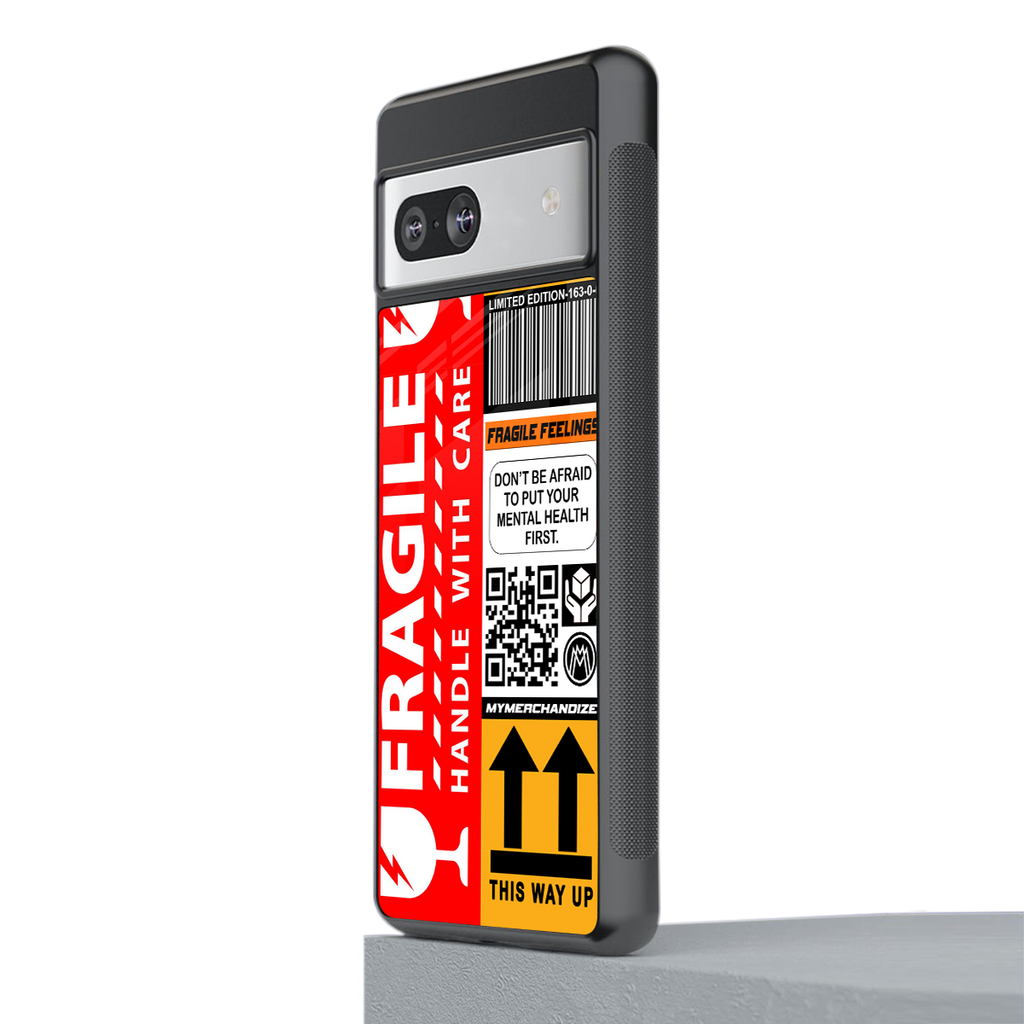 fragile feelings back phone cover | glass case for Google Pixel 7