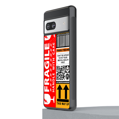 fragile feelings back phone cover | glass case for Google Pixel 7A