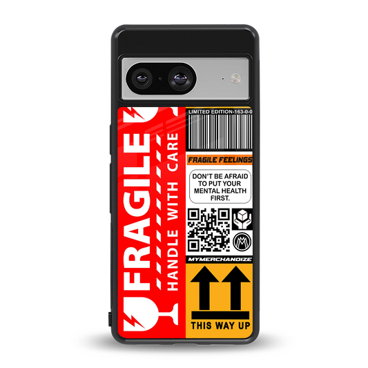 fragile feelings back phone cover | glass case for Google Pixel 8