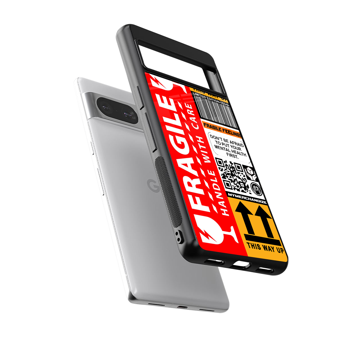 fragile feelings back phone cover | glass case for Google Pixel 8