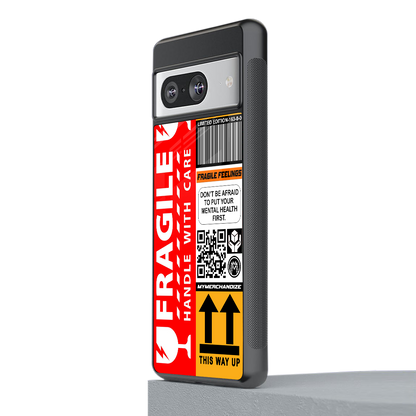 fragile feelings back phone cover | glass case for Google Pixel 8