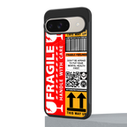 fragile feelings back phone cover | glass case for google pixel 9