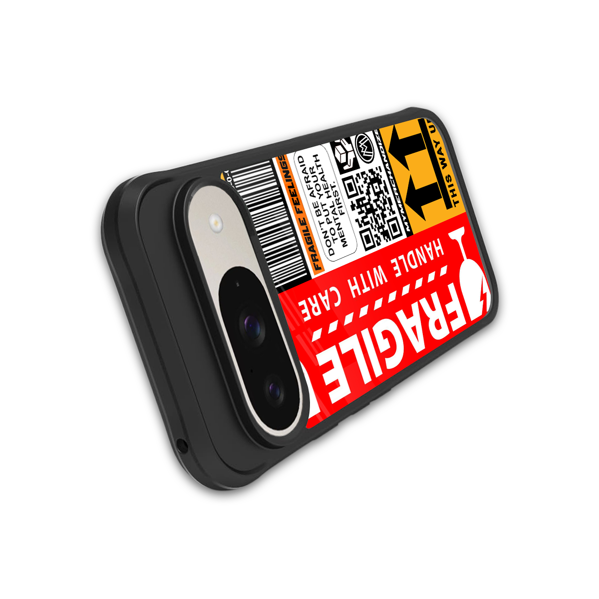 fragile feelings back phone cover | glass case for google pixel 9