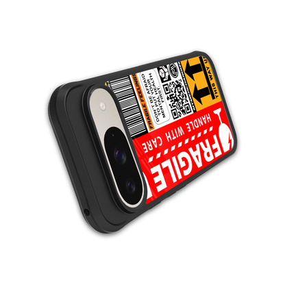 fragile feelings back phone cover | glass case for google pixel 9