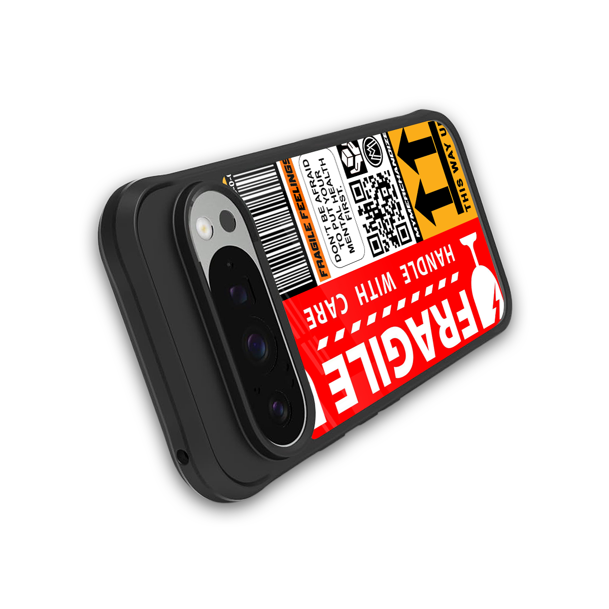 fragile feelings back phone cover | glass case for google pixel 9 pro