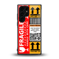 fragile feelings back phone cover | glass case for samsung galaxy s23 ultra