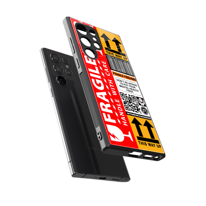 fragile feelings back phone cover | glass case for samsung galaxy s24 ultra