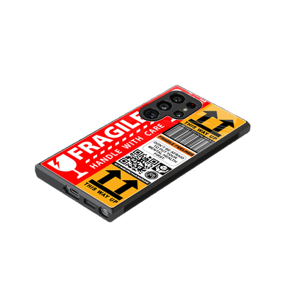 fragile feelings back phone cover | glass case for samsung galaxy s23 ultra