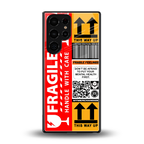 fragile feelings back phone cover | glass case for samsung galaxy s25 ultra