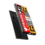 fragile feelings back phone cover | glass case for samsung galaxy s25 ultra