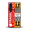 fragile feelings back phone cover | glass case for samsung galaxy s25 plus