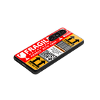 fragile feelings back phone cover | glass case for samsung galaxy s24 plus