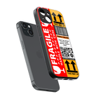 fragile feelings back phone cover | glass case for iphone 15