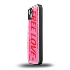 free love back phone cover | glass case for iphone 15