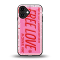 free love back phone cover | glass case for iphone 16