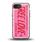free love back phone cover | glass case for iphone 16e
