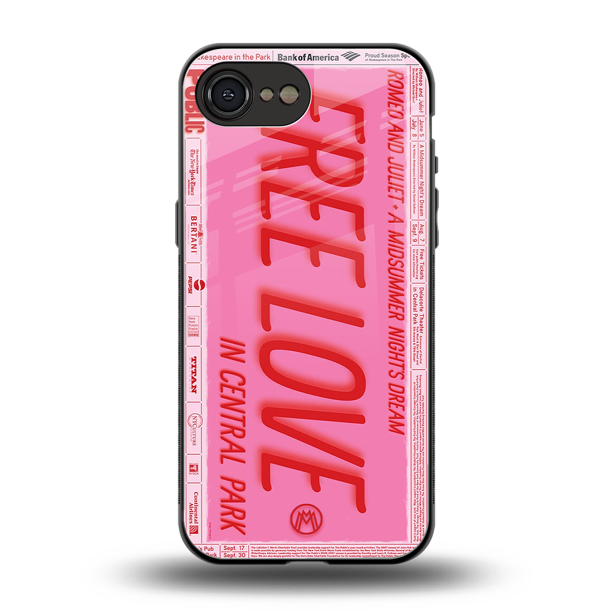 free love back phone cover | glass case for iphone 16e
