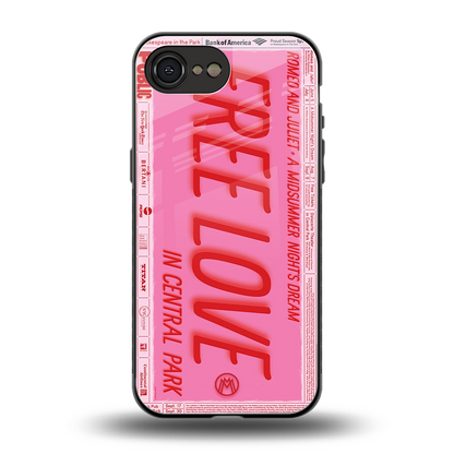 free love back phone cover | glass case for iphone 16e