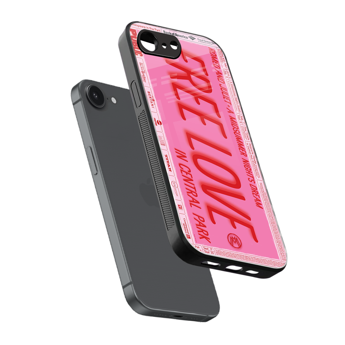 free love back phone cover | glass case for iphone 16e