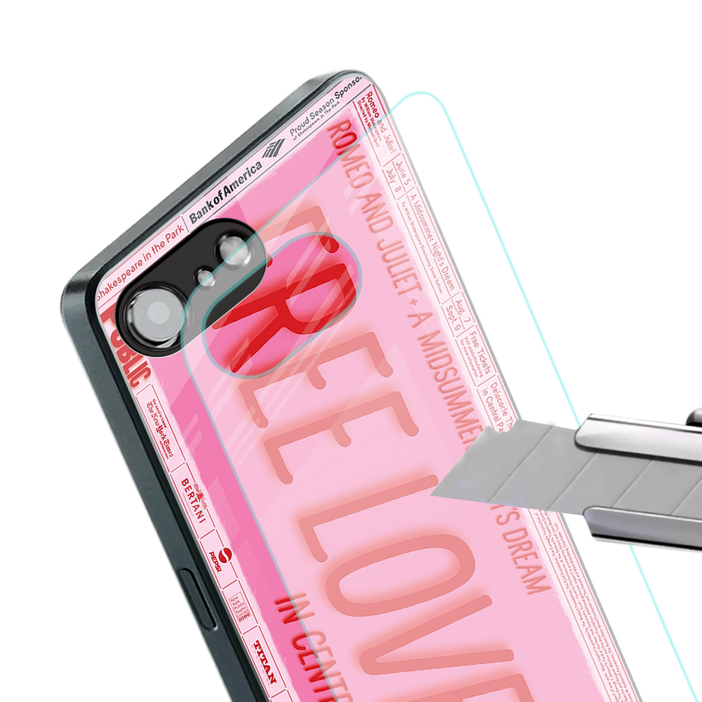 free love back phone cover | glass case for iphone 16e