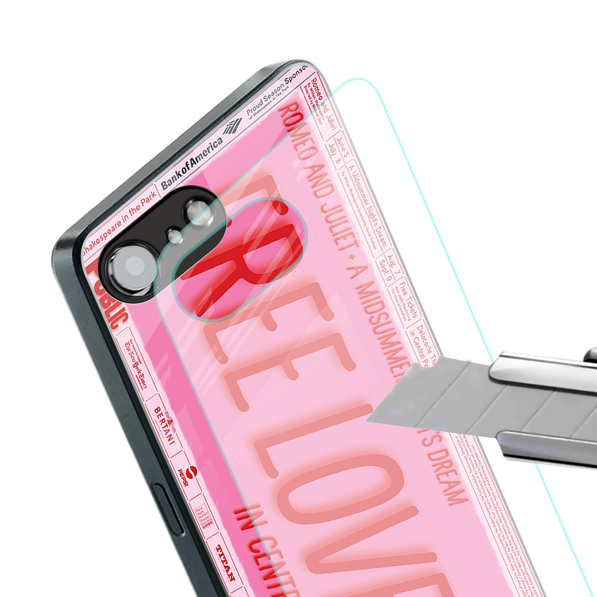 free love back phone cover | glass case for iphone 16e