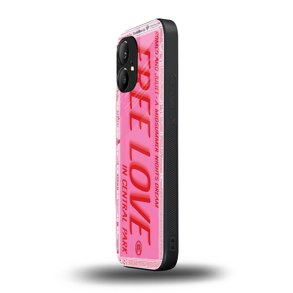free love back phone cover | glass case for nothing phone 1