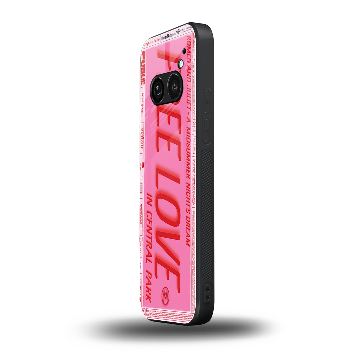 free love back phone cover | glass case for nothing phone 2a