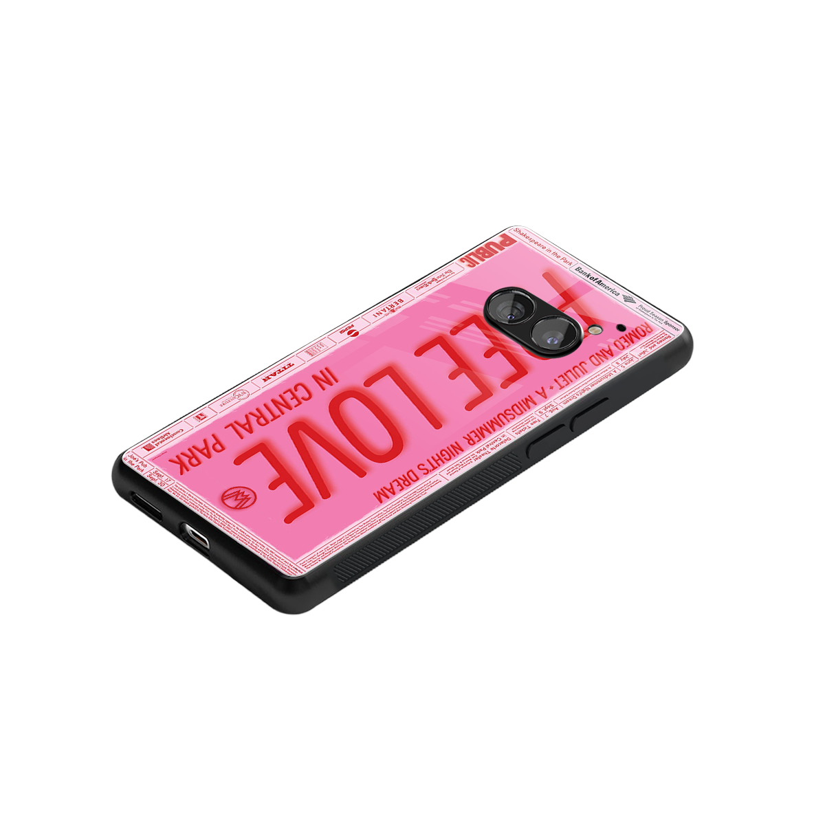 free love back phone cover | glass case for nothing phone 2a