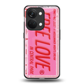 free love back phone cover | glass case for oneplus nord 3