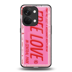free love back phone cover | glass case for oneplus nord 3