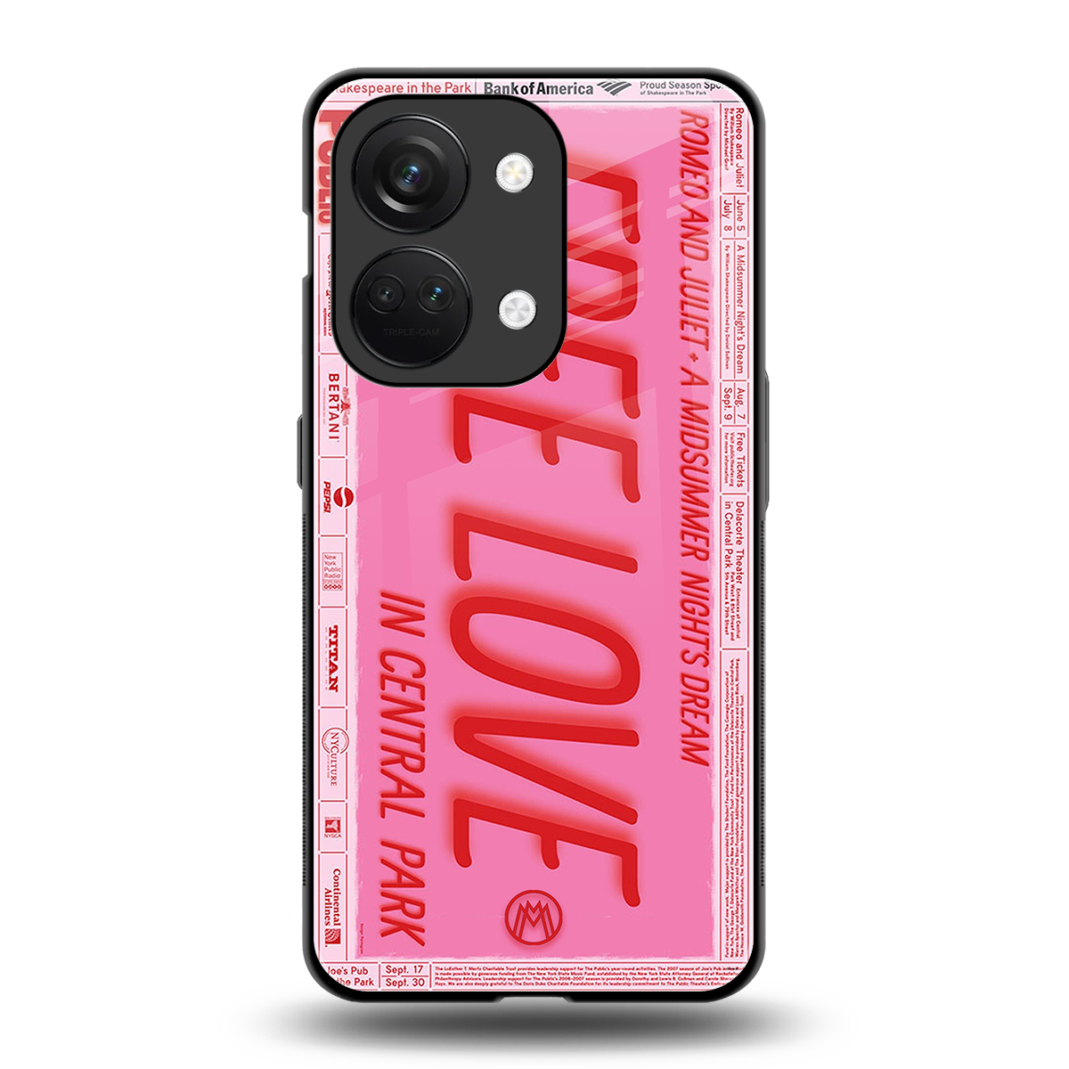 free love back phone cover | glass case for oneplus nord 3