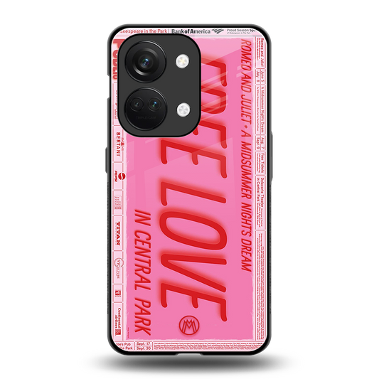 free love back phone cover | glass case for oneplus nord 3