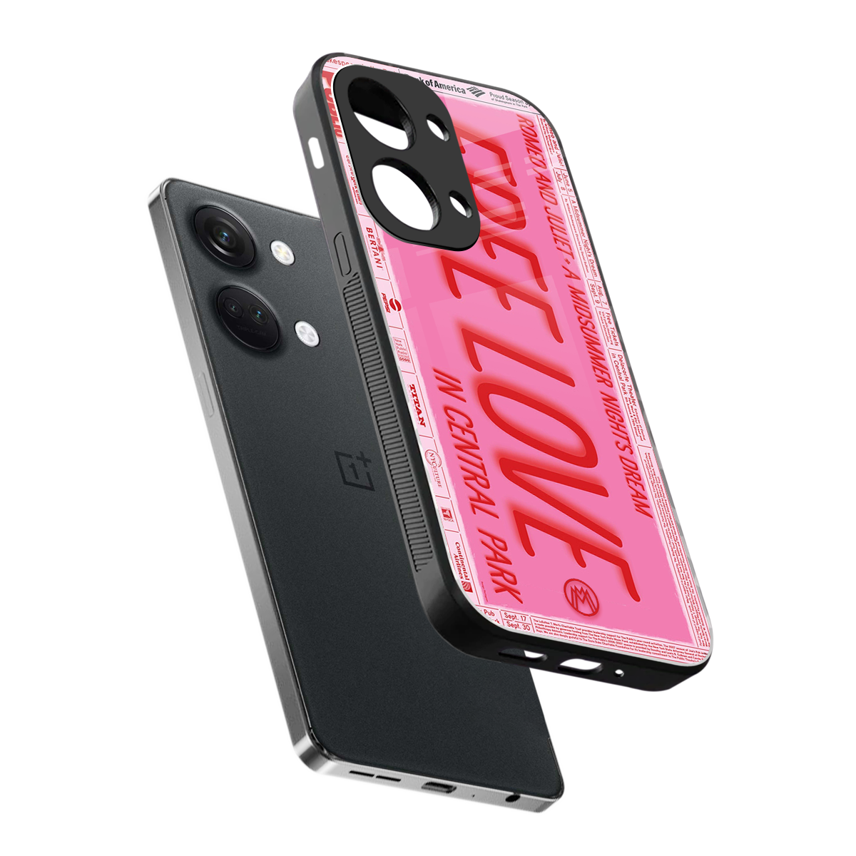 free love back phone cover | glass case for oneplus nord 3