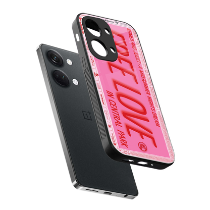 free love back phone cover | glass case for oneplus nord 3