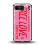 free love back phone cover | glass case for oneplus nord 4