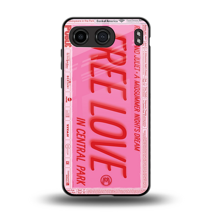 free love back phone cover | glass case for oneplus nord 4