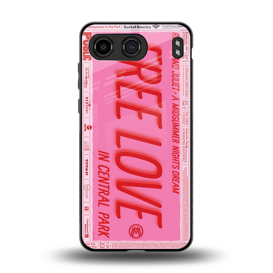 free love back phone cover | glass case for oneplus nord 4