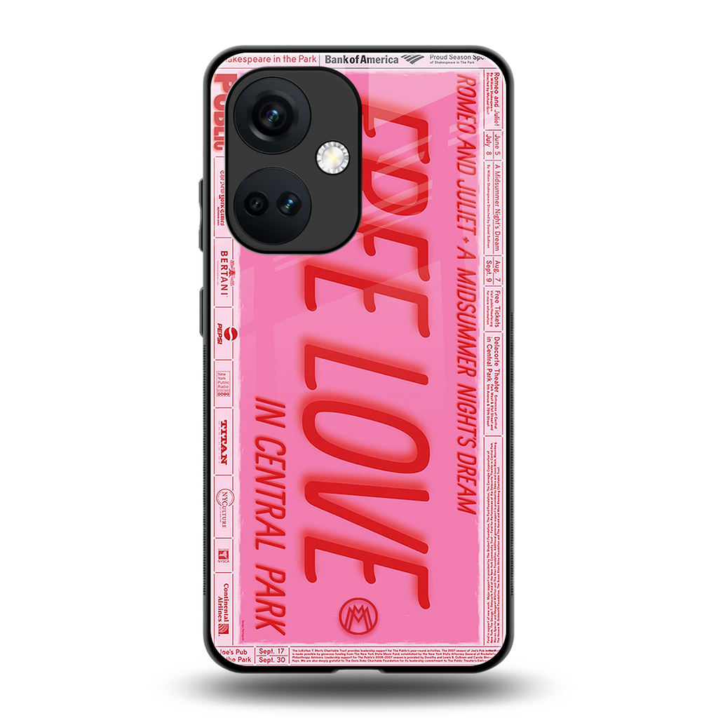 free love back phone cover | glass case for oneplus nord ce 3
