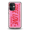 free love back phone cover | glass case for oneplus nord ce 3