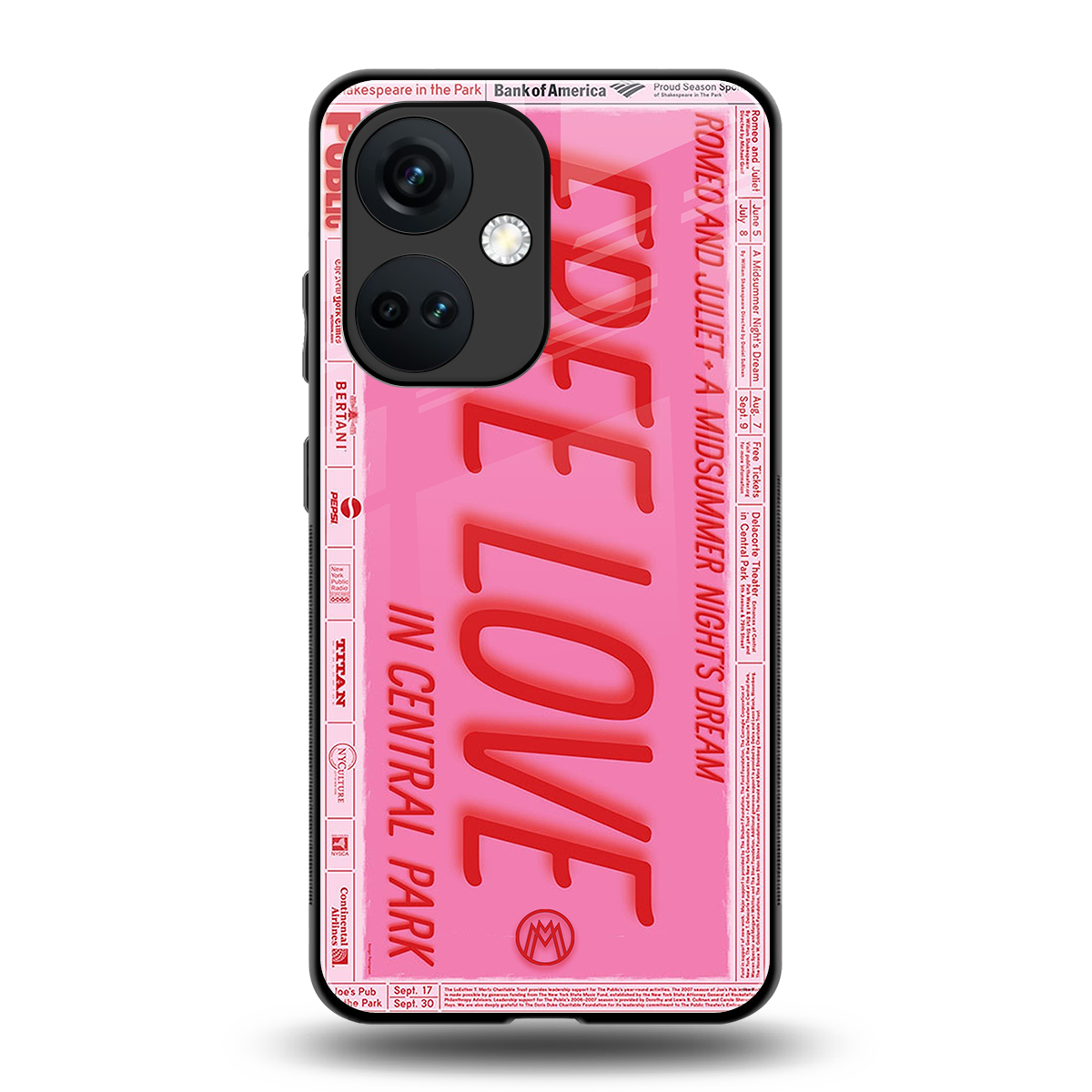 free love back phone cover | glass case for oneplus nord ce 3