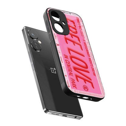 free love back phone cover | glass case for oneplus nord ce 3