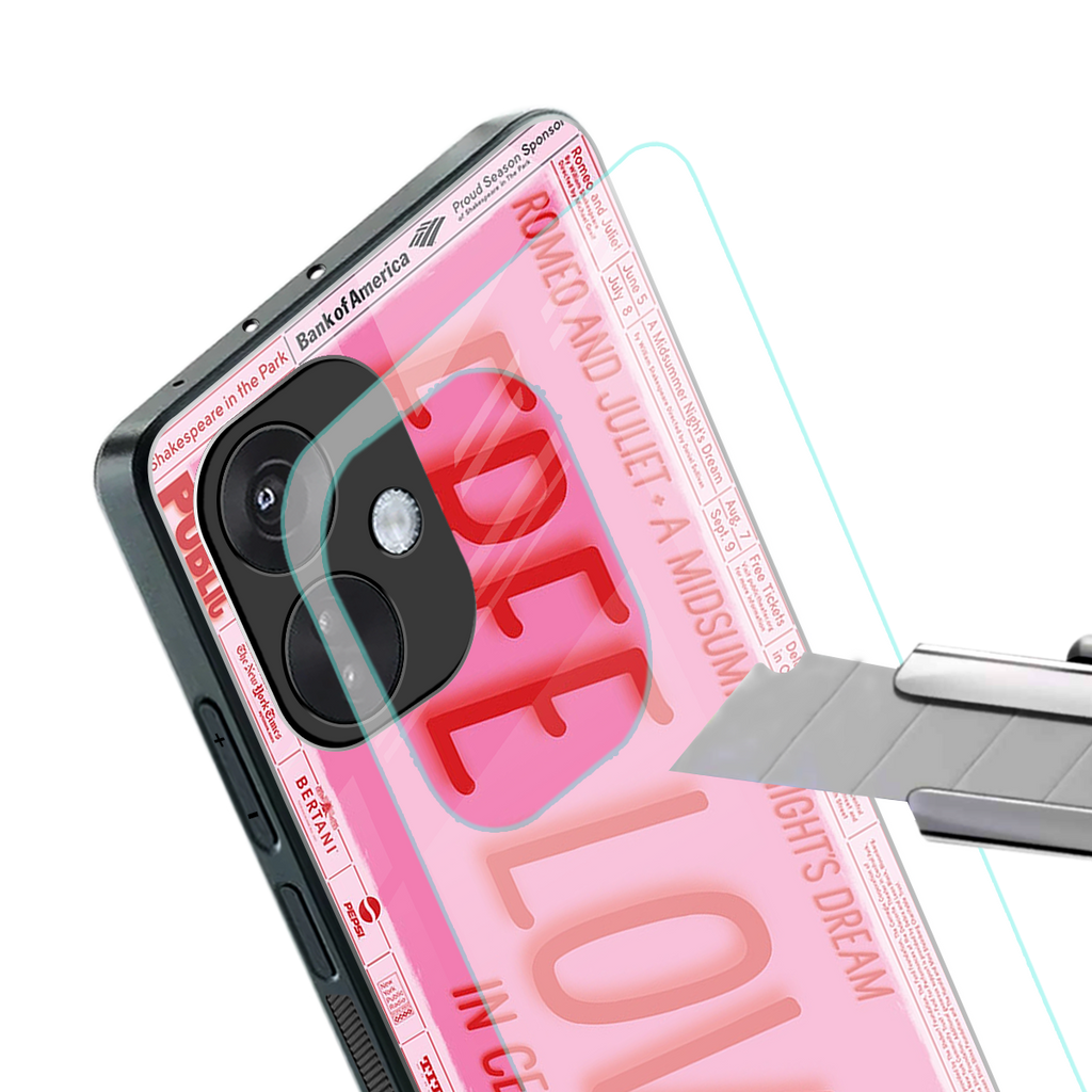 free love back phone cover | glass case for oneplus nord ce 3