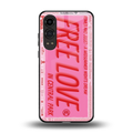 free love back phone cover | glass case for oneplus nord ce 4 lite