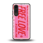 free love back phone cover | glass case for oneplus nord ce 4 lite